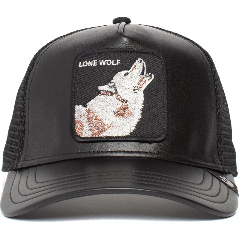 shapka-izvita-traker-cherna-snapbek-lone-wolf-pack-boss-the-farm-ot-goorin-bros