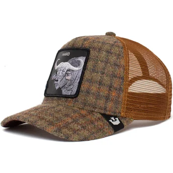 braune-trucker-mutze-buffel-hard-hardwood-the-farm-von-goorin-bros
