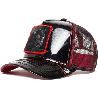 shapka-izvita-traker-cherna-snapbek-black-panther-power-forever-patent-leather-the-farm-ot-goorin-bros