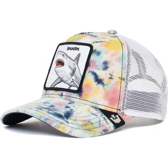 shapka-izvita-traker-byala-snapbek-shark-tie-dye-the-farm-ot-goorin-bros