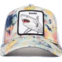 shapka-izvita-traker-byala-snapbek-shark-tie-dye-the-farm-ot-goorin-bros