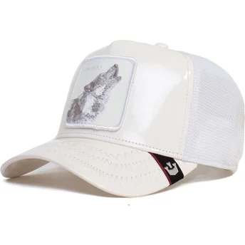shapka-izvita-traker-byala-snapbek-lone-wolf-big-white-patent-leather-the-farm-ot-goorin-bros