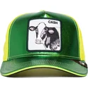 casquette-trucker-verte-et-jaune-vache-cash-shine-metallic-the-farm-goorin-bros