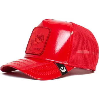 shapka-izvita-traker-chervena-snapbek-cock-big-red-patent-leather-the-farm-ot-goorin-bros