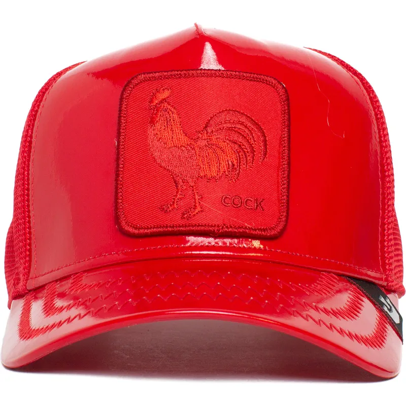 shapka-izvita-traker-chervena-snapbek-cock-big-red-patent-leather-the-farm-ot-goorin-bros