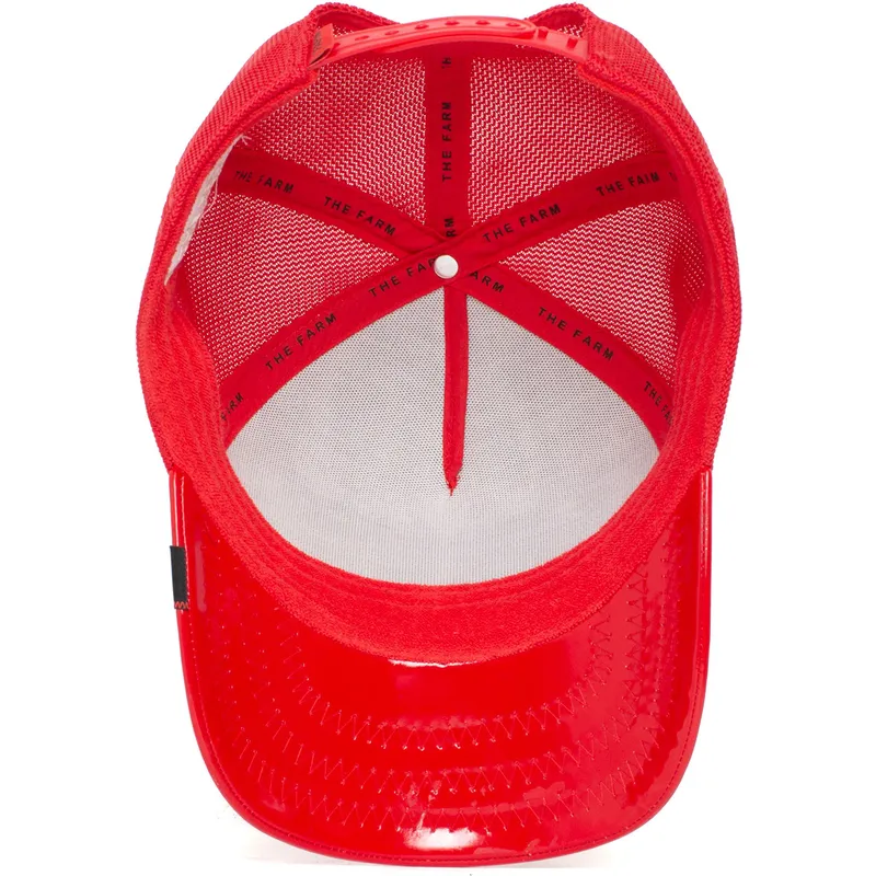 shapka-izvita-traker-chervena-snapbek-cock-big-red-patent-leather-the-farm-ot-goorin-bros