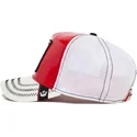 rote-und-weisse-trucker-kappe-kuh-cash-golden-calf-patentleder-the-farm-von-goorin-bros
