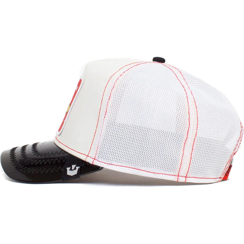 shapka-izvita-traker-byala-snapbek-the-red-queen-patent-leather-the-farm-ot-goorin-bros