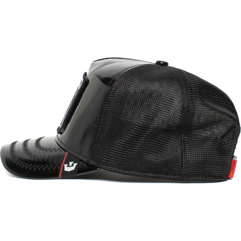 shapka-izvita-traker-cherna-snapbek-black-sheep-big-black-patent-leather-the-farm-ot-goorin-bros shapka-izvita-traker-cherna-snapbek-black-sheep-big-black-patent-leather-the-farm-ot-goorin-bros