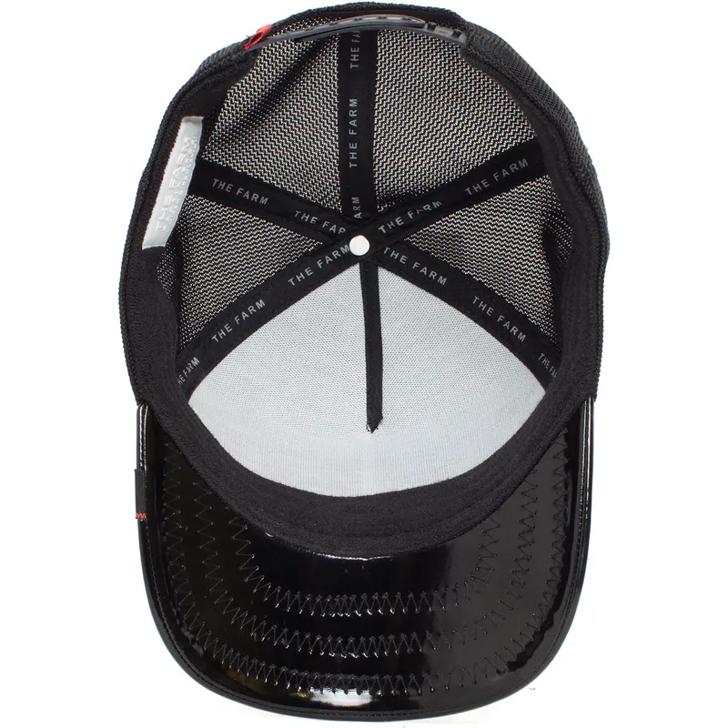 gorra-trucker-negra-oveja-black-sheep-big-black-patent-leather-the-farm-de-goorin-bros