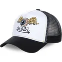 hvid-og-sort-trucker-kasket-whi-fra-von-dutch