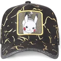 shapka-izvita-cherna-reguliruem-tag-ele1-pikachu-pokemon-ot-capslab
