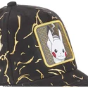 shapka-izvita-cherna-reguliruem-tag-ele1-pikachu-pokemon-ot-capslab