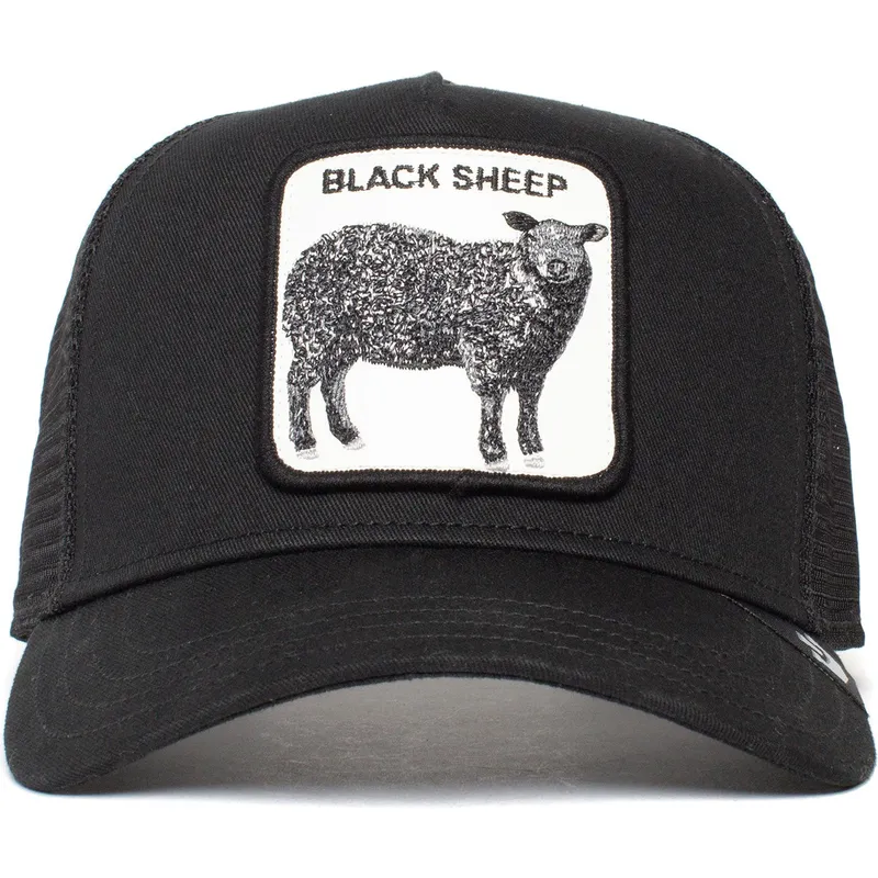 shapka-izvita-cherna-snapback-na-gorra-trucker-negra-oveja-naughty-lamb-the-farm-ot-goorin-bros