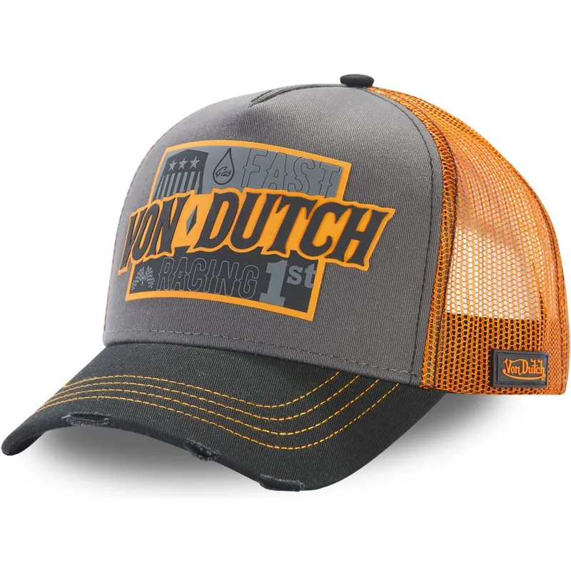 shapka-izvita-traker-siv-snapbek-fast-racing-arac-gre-ot-von-dutch