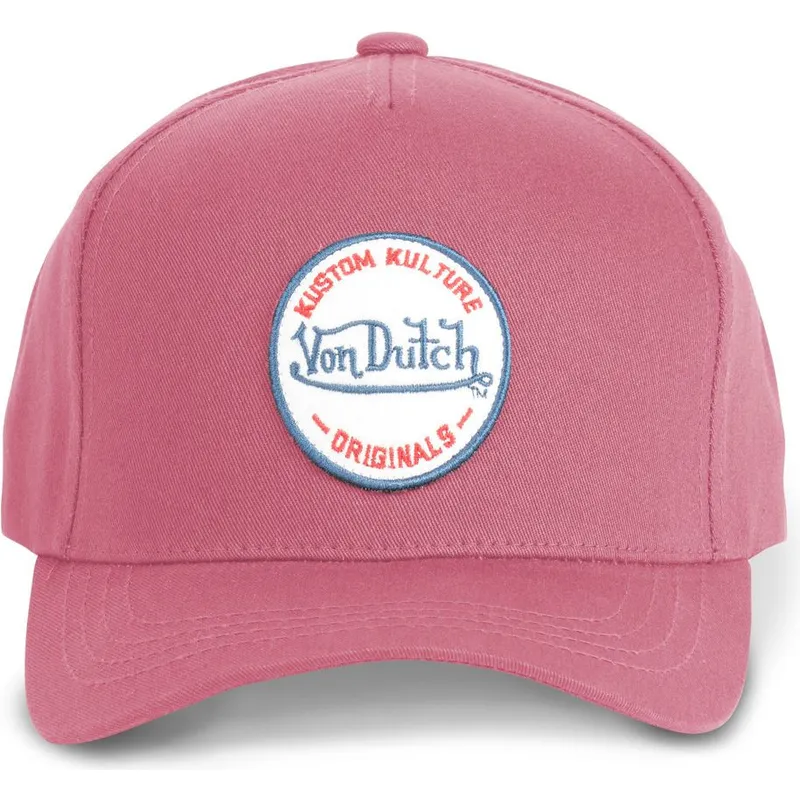 shapka-izvita-chervena-snapbek-kustom-kulture-col-rasp-ot-von-dutch