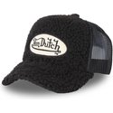 von-dutch-fur1-black-shearling-trucker-hat