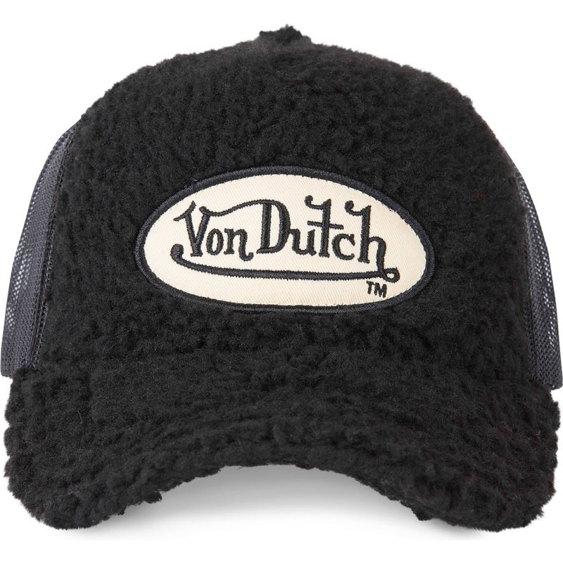 von-dutch-fur1-black-shearling-trucker-hat
