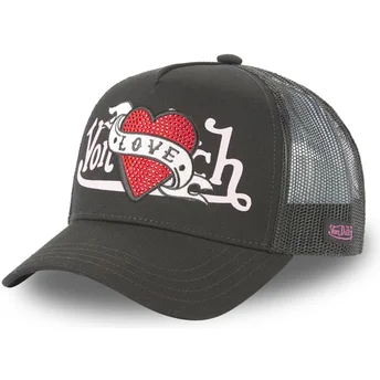 Шапка извита черна снапбек от Von Dutch