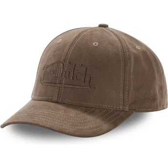 Gorra curva marrón oscuro snapback SUEDINE3 de Von Dutch