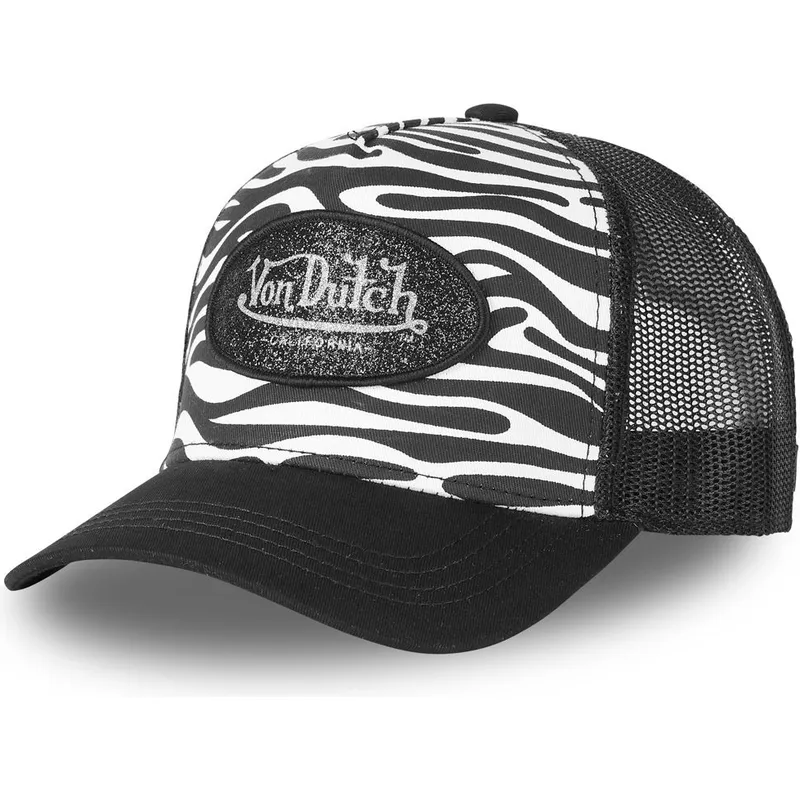 shapka-izvita-traker-cherna-snapbek-zebr-wnr-ot-von-dutch