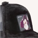 capslab-son-gohan-great-ape-fur1-ooz1-dragon-ball-black-shearling-trucker-hat