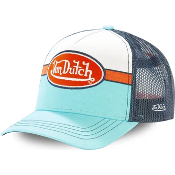 Von Dutch APIL BLU Синя, Бяла и Оранжева Шапка Тракер