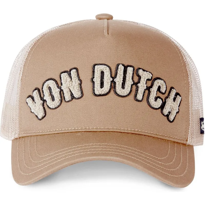 shapka-izvita-traker-bezhov-snapbek-buckl-be-ot-von-dutch