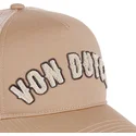shapka-izvita-traker-bezhov-snapbek-buckl-be-ot-von-dutch