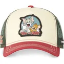 beige-grune-und-rote-trucker-kappe-tom-und-jerry-tj2-looney-tunes-von-capslab