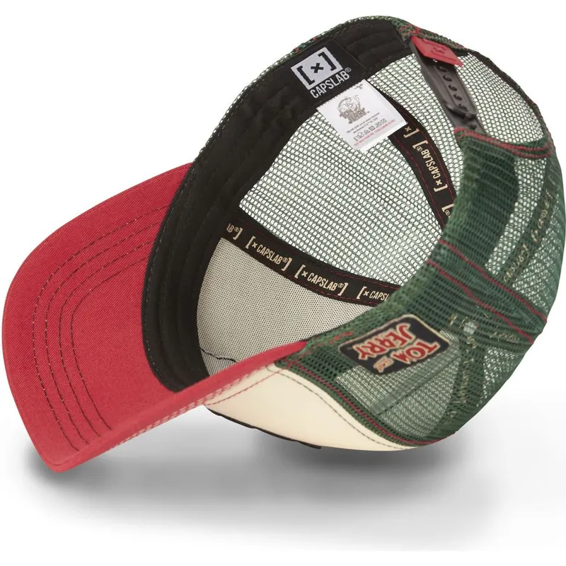 beige-gron-og-rod-trucker-kasket-tom-og-jerry-tj2-looney-tunes-fra-capslab