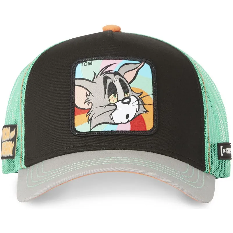 schwarze-grune-und-graue-trucker-kappe-tom-to6-looney-tunes-von-capslab
