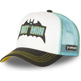Gorra trucker blanca, azul y negra Batman LOG2 DC Comics de Capslab