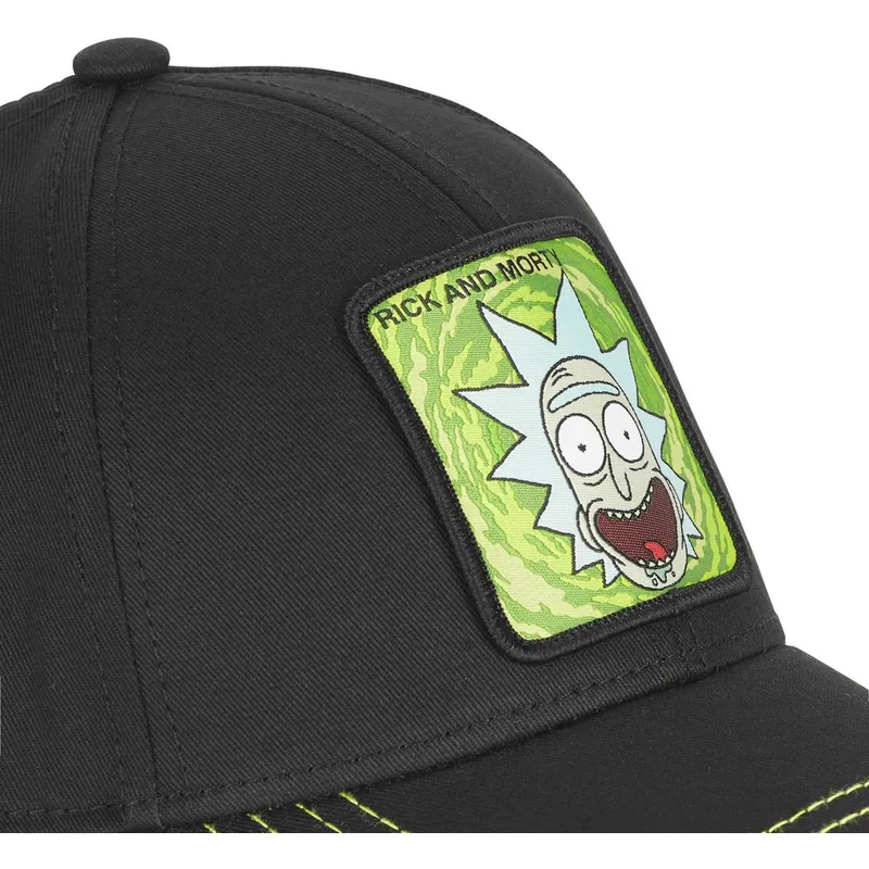 schwarze-verstellbare-curved-cap-rick-sanchez-casb-ri2-rick-and-morty-von-capslab