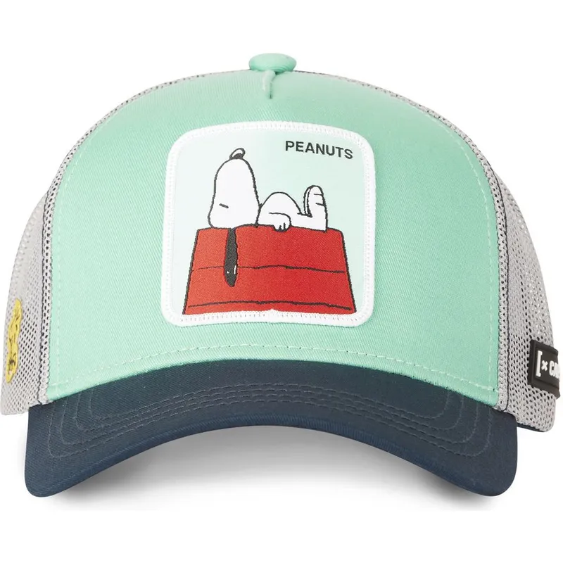 shapka-izvita-traker-zelena-snapbek-pe2-snoopy-fstci-ot-capslab