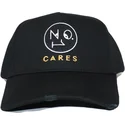 buet-sort-justerbar-kasket-no1-cares-distressed-black-gold-logo-fra-the-no1-face