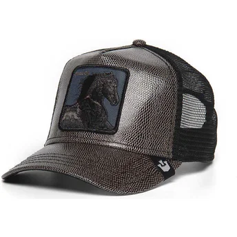 Goorin Bros. sort trucker kasket med sort hest.