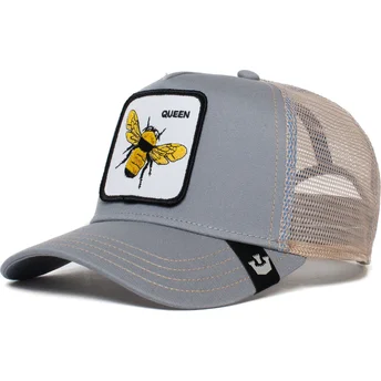 shapka-izvita-traker-siv-snapbek-the-queen-bee-the-farm-ot-goorin-bros