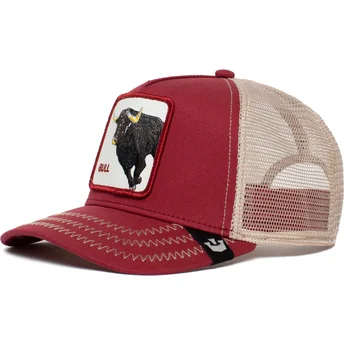 shapka-izvita-traker-chervena-snapbek-the-bull-the-farm-ot-goorin-bros