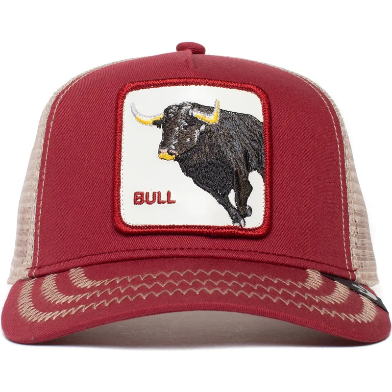 shapka-izvita-traker-chervena-snapbek-the-bull-the-farm-ot-goorin-bros