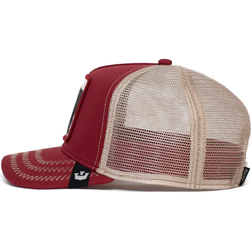 shapka-izvita-traker-chervena-snapbek-the-bull-the-farm-ot-goorin-bros