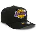 shapka-izvita-cherna-snapbek-9fifty-stretch-snap-na-los-angeles-lakers-nba-ot-new-era