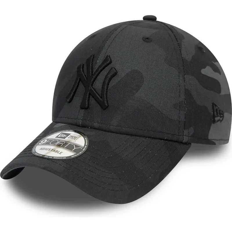 shapka-izvita-kamuflazh-adjustable-strap-negro-con-logo-negro-9forty-league-essential-na-new-york-yankees-mlb-ot-new-era