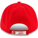 rote-verstellbare-curved-cap-9forty-the-league-der-houston-rockets-nba-von-new-era