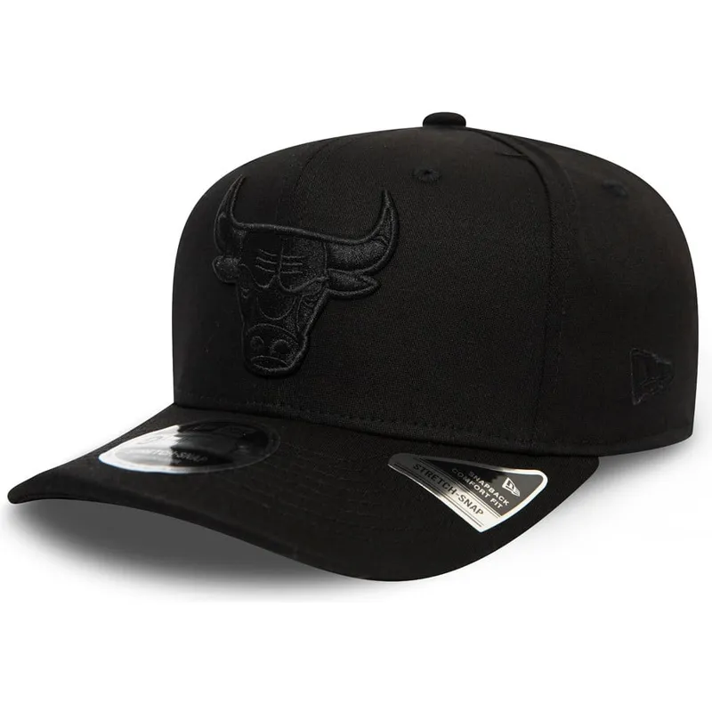 shapka-izvita-cherna-snapbek-9fifty-tonal-stretch-snap-na-chicago-bulls-nba-ot-new-era