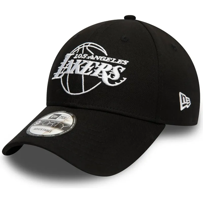 shapka-izvita-cherna-reguliruema-9forty-essential-outline-na-los-angeles-lakers-nba-ot-new-era