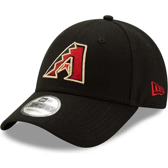 Шапка извита черна регулируем 9FORTY The League на Arizona Diamondbacks MLB от New Era