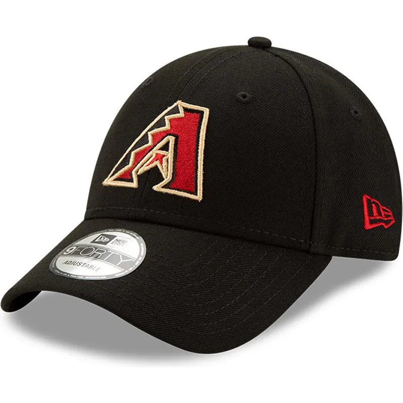 shapka-izvita-cherna-reguliruem-9forty-the-league-na-arizona-diamondbacks-mlb-ot-new-era