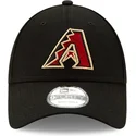 shapka-izvita-cherna-reguliruem-9forty-the-league-na-arizona-diamondbacks-mlb-ot-new-era