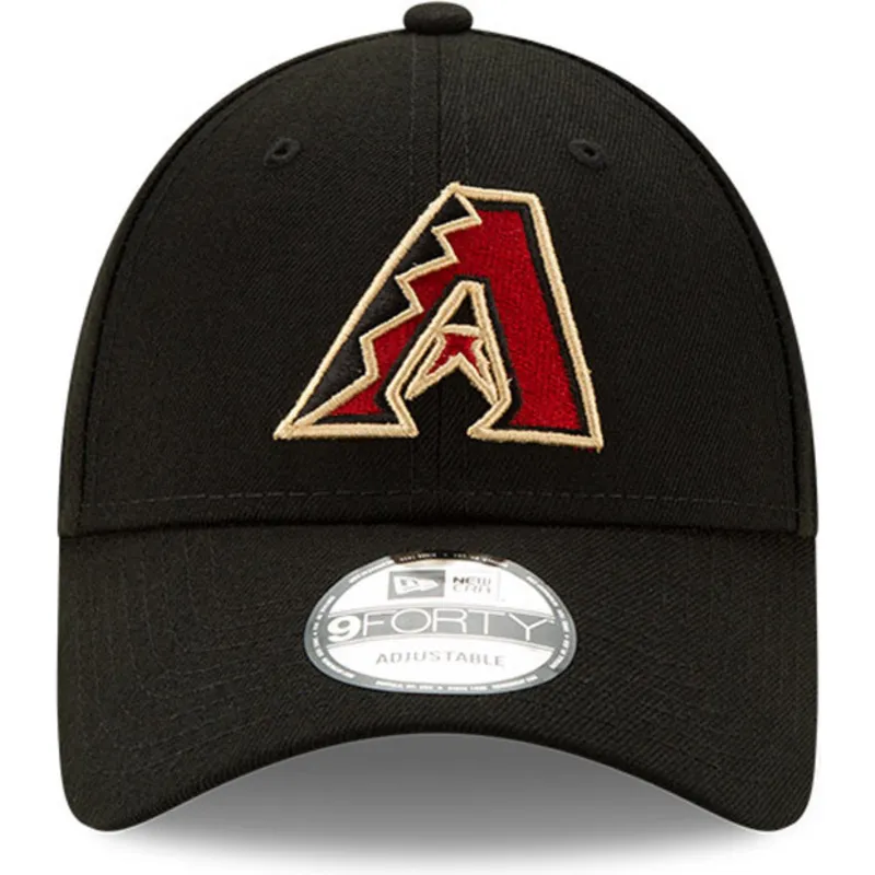 shapka-izvita-cherna-reguliruem-9forty-the-league-na-arizona-diamondbacks-mlb-ot-new-era